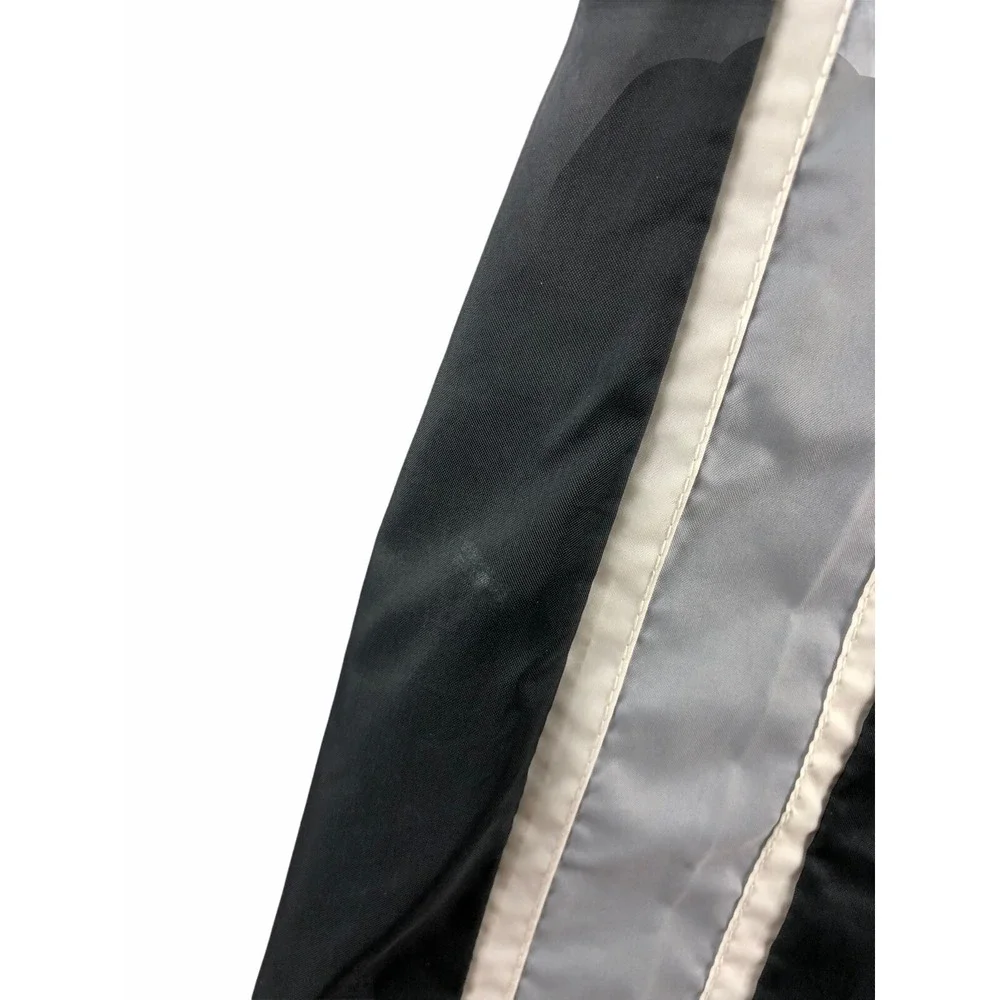 Nike Mens Small Windbreaker Anorak Nylon Black Gray Vintage 1/2 Zip 80s Rare